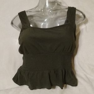 Express hunter green tank top